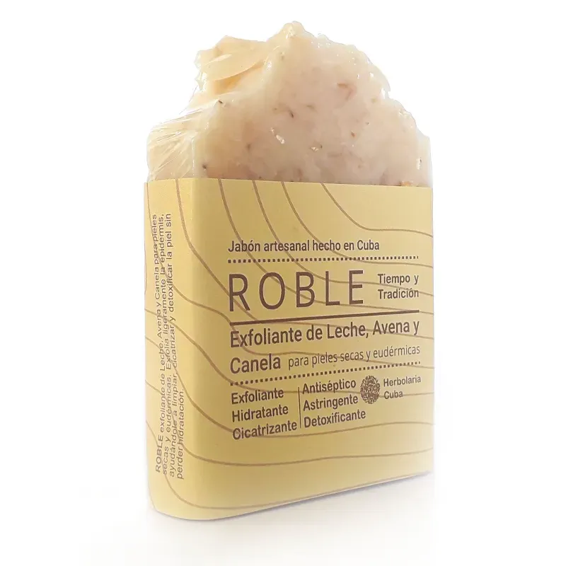 ROBLE exfoliante de Leche, Avena y Canela (60g)