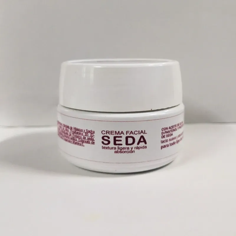 SEDA. Crema facial con Aceite de Oliva, D-Pantenol y Proteína de Seda