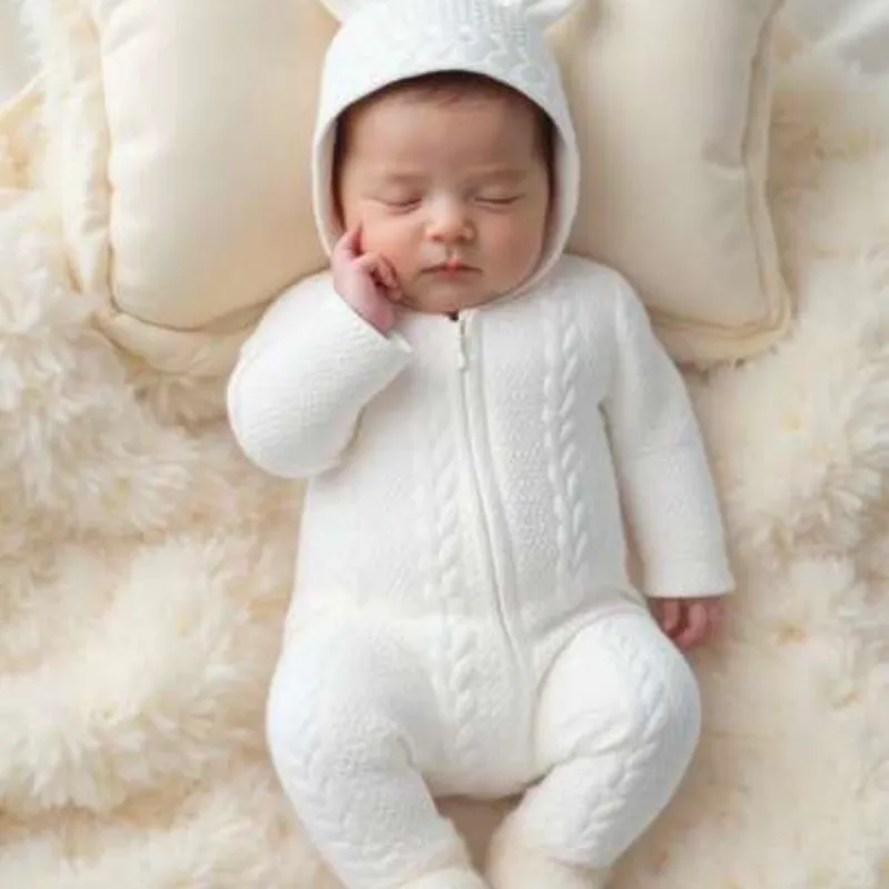 Conjunto blanco de oso 