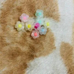 Flores con centro de colores  nevadas