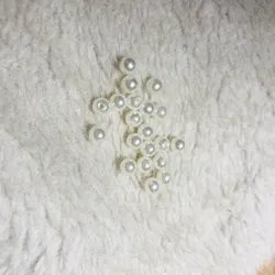 Perlas blanco crema de 6 mm