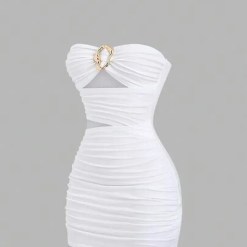 Vestido blanco corto 