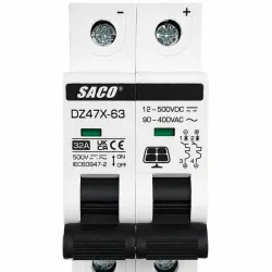 Breaker Eléctrico Doble (32A)AC-DC
