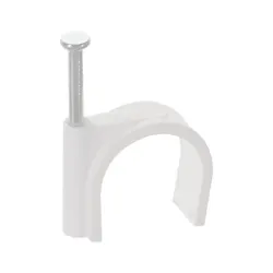 Clip de plástico para pared 16 mm (Clavito de Etecsa)