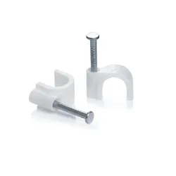 Clip de plástico para pared 6 mm (Clavito de Etecsa)