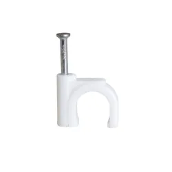 Clip de plástico para pared 8 mm (Clavito de Etecsa)