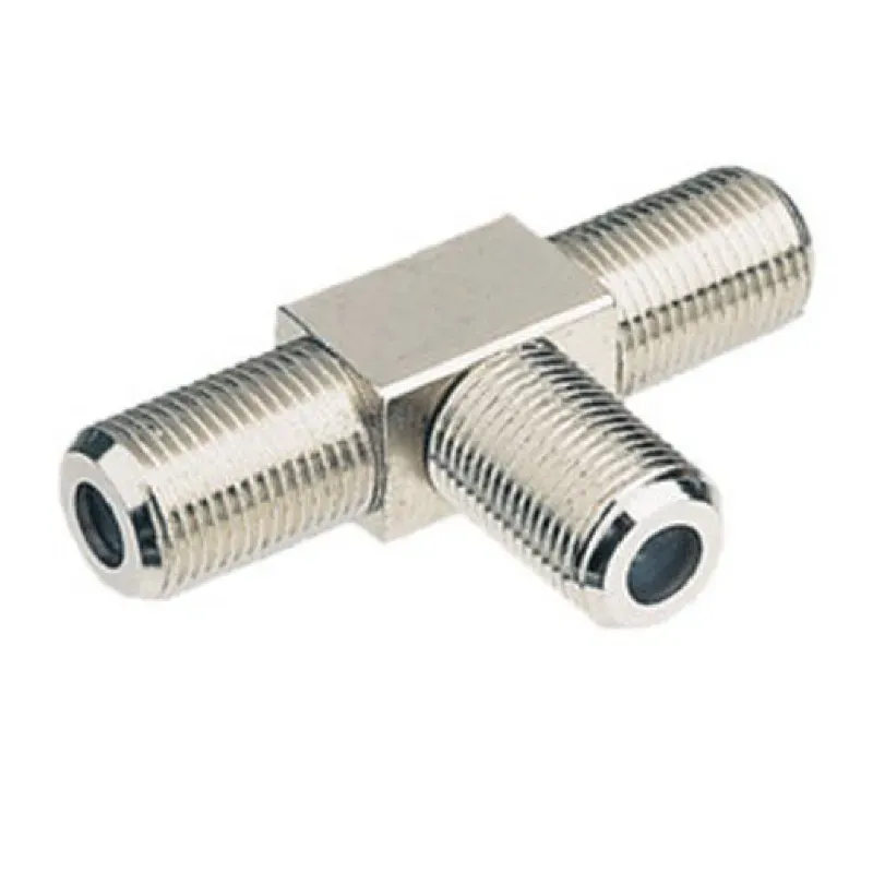 Conector F triple (adaptador coaxial en T)