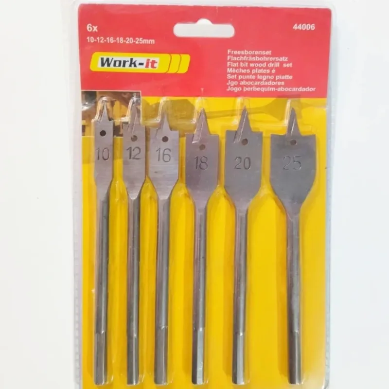 Juego de brocas planas para Madera