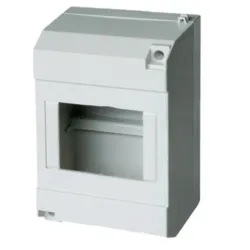 Caja Panel de adosar color blanco para 4 modulos sin puerta IP40