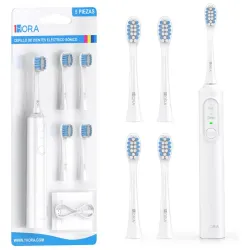 Cepillo eléctrico dental con 4 respuestos.