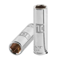 Dado de profundidad (cubo) 10mm, 6puntas,cuadrado ¼