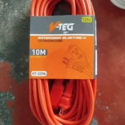 Extensión eléctrica 3 tomas 10m