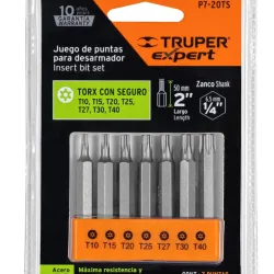 Juego de puntas torx