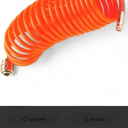 Manguera para compresor, de 5m, con tomas rápidas