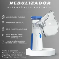 Nebulizador de malla recargable