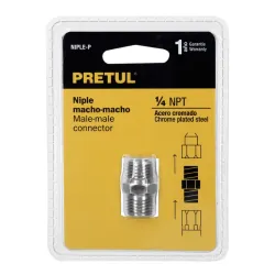 Niple macho-macho ¼NPT