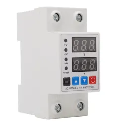 Protector de sobretensión y subtensión, 240 V-300 V, pantalla digital ajustable, dispositivo de protección de corriente y voltaje.