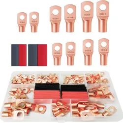 Terminal eléctrico de bronce de argolla