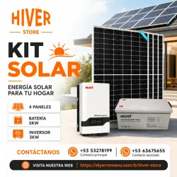 Kit Solar 3 kW + 5 kWh