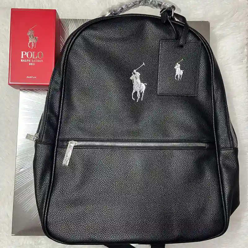 Set Ralph Lauren- POLO RED PARFUM 125ml y mochila