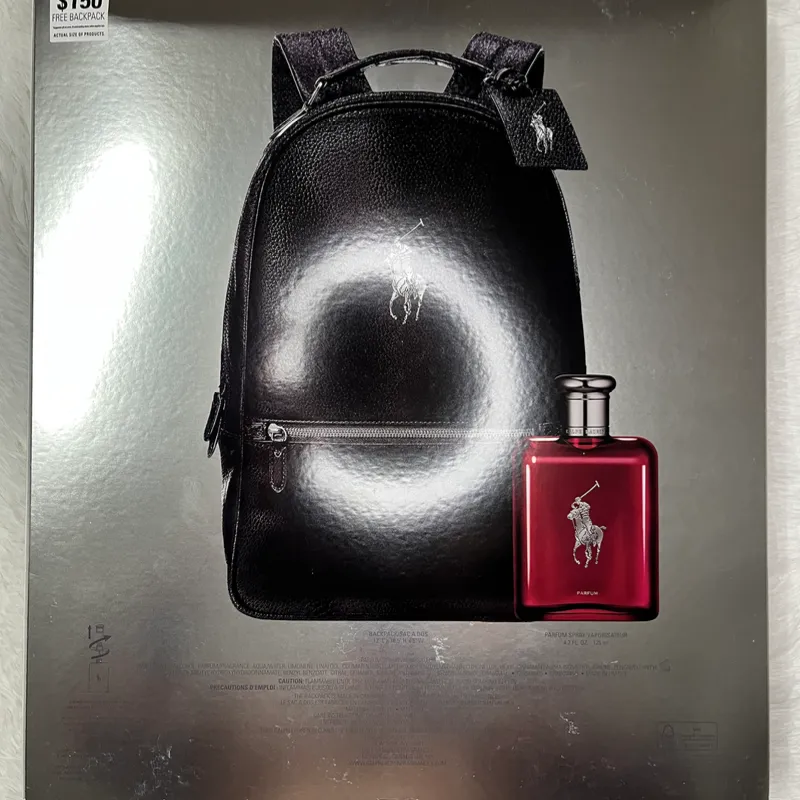 Set Ralph Lauren- POLO RED PARFUM 125ml y mochila