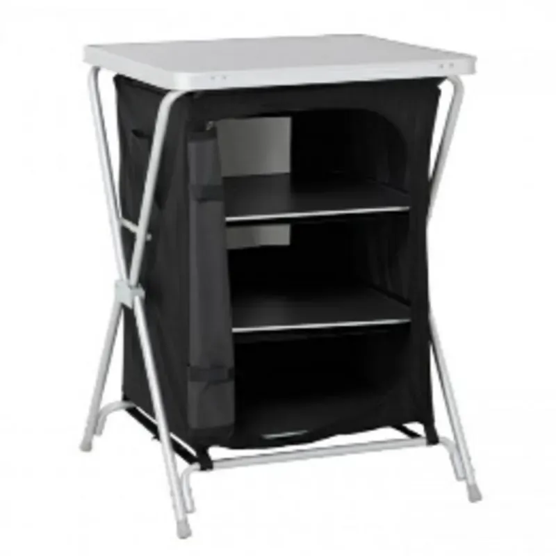 ARMARIO MESA CAMPING ALUMINIO NEGRO 