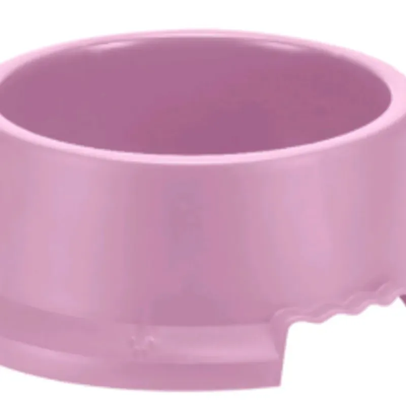 COMEDERO PARA MASCOTAS ROSA REDONDO 