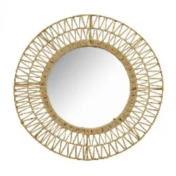 Espejo Seagrass Natural 70 cm Thinia Home