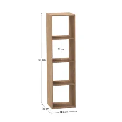 Estantería de 4 Niveles SpaceQub 