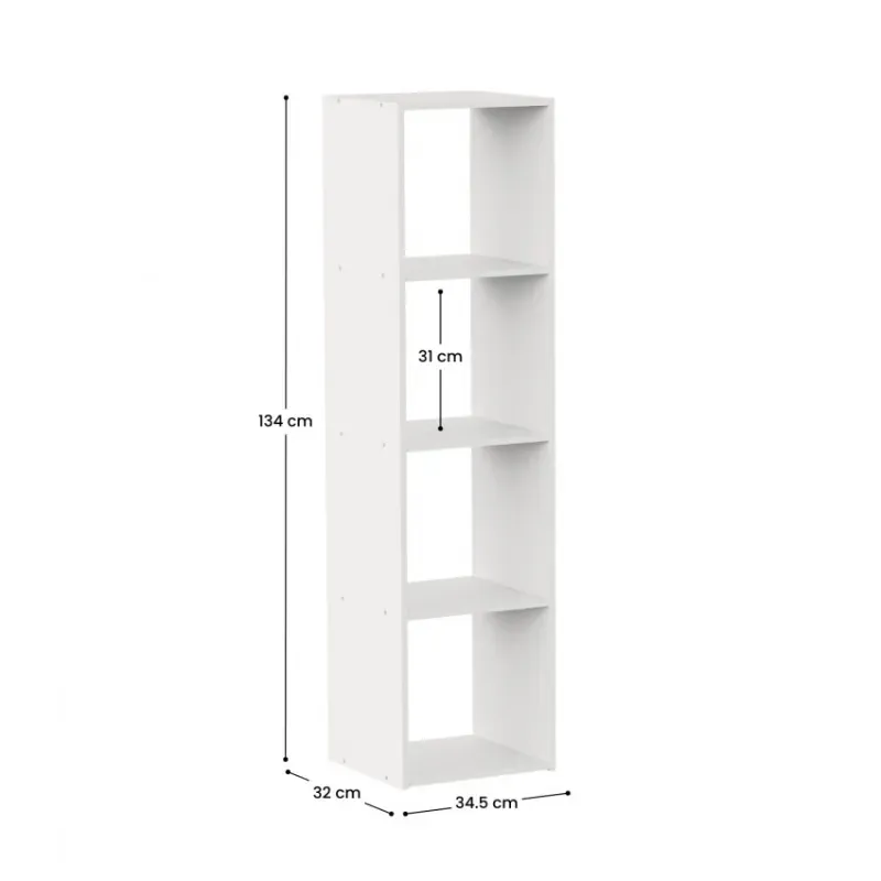 Estantería de 4 Niveles SpaceQub