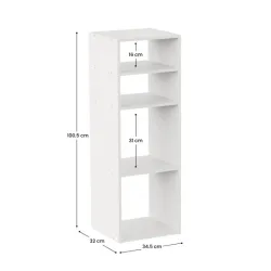 Estantería de 4 Niveles SpaceQub 