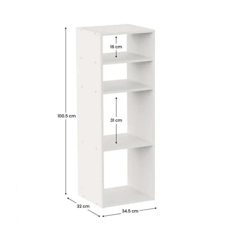 Estantería de 4 Niveles SpaceQub 