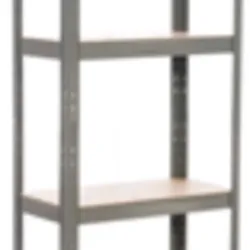 Estantería Modular Metálica con 4 Baldas 240kg Gris 