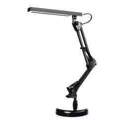 FLEXO ESCRITORIO LED INTEGRADO NEGRO 5W CON BASE Y PINZA 7HOUSE