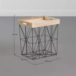 MESA AUXILIAR TRAY CUADRADA 