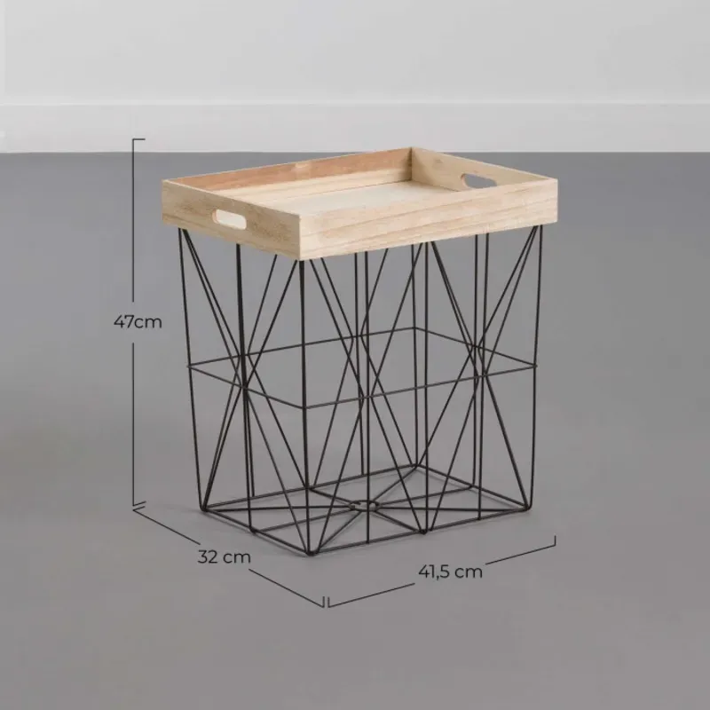 MESA AUXILIAR TRAY CUADRADA 