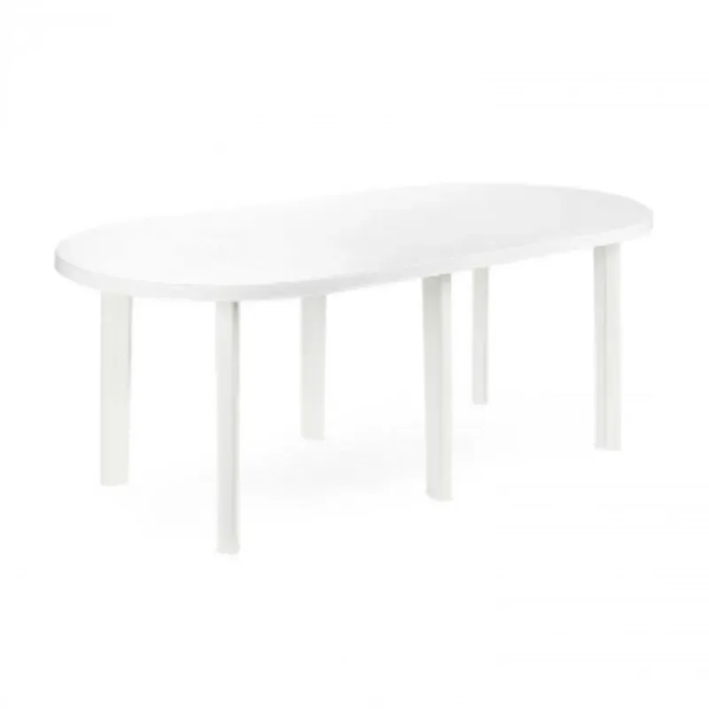 Mesa de Resina Tavolo Blanca Oval 