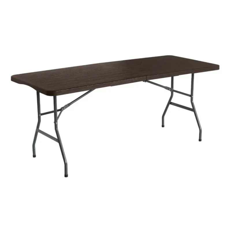 MESA PLEGABLE PORTÁTIL RESINA EFECTO MADERA