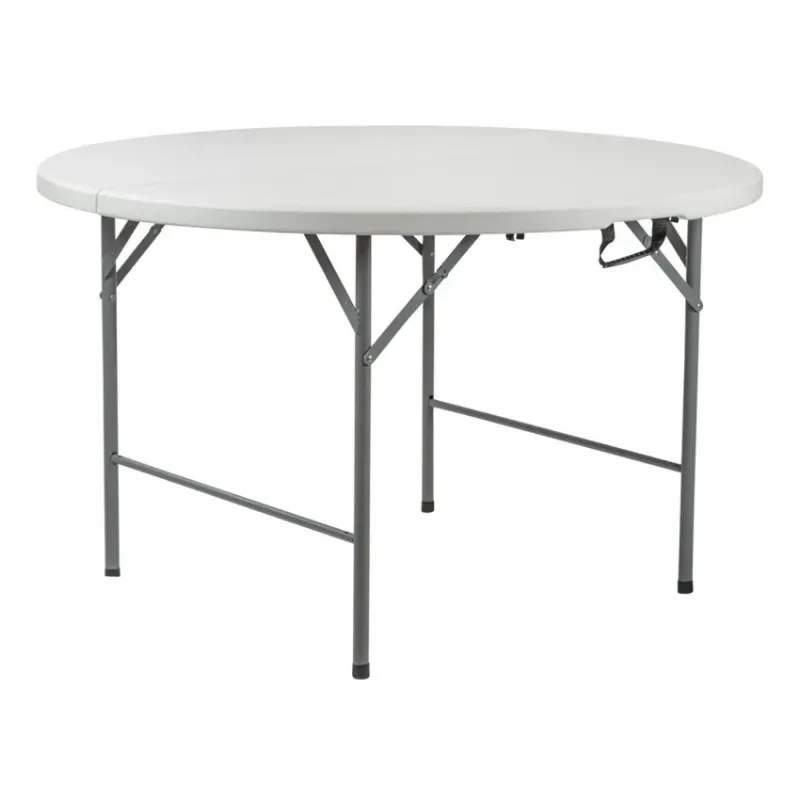 MESA PLEGABLE REDONDA DE RESINA
