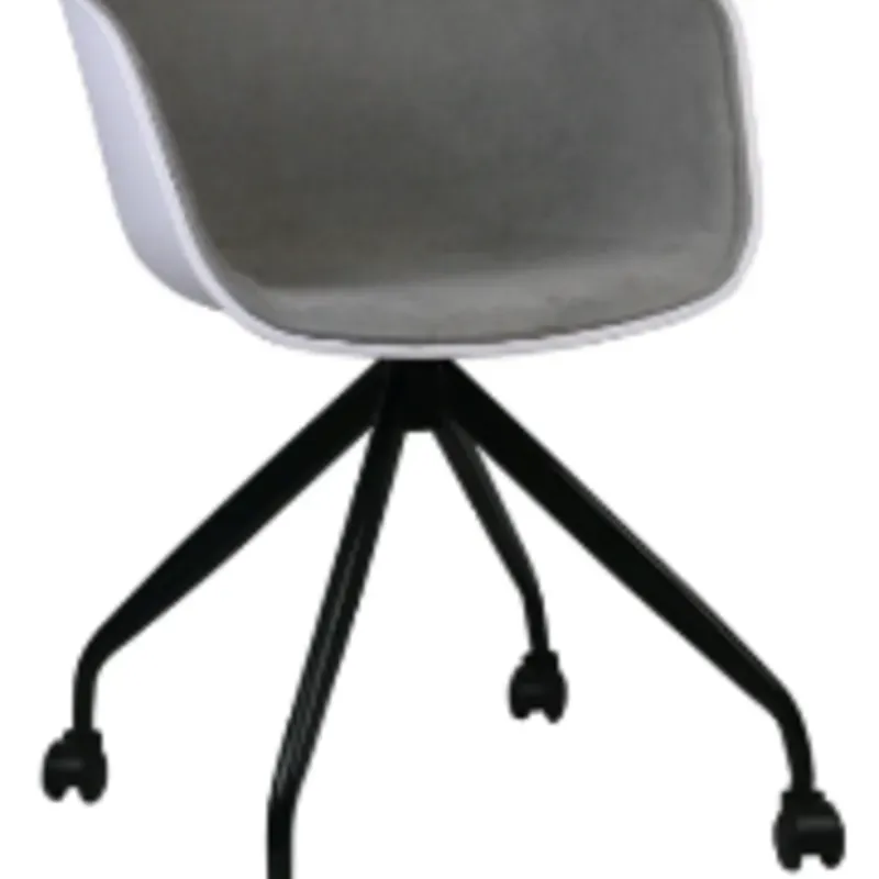 OFFICE CHAIR NEW AGE TAPIZADA GRIS 