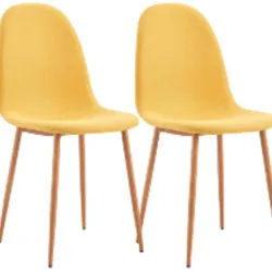 PACK 2 SILLAS COMEDOR LINO AMARILLA 