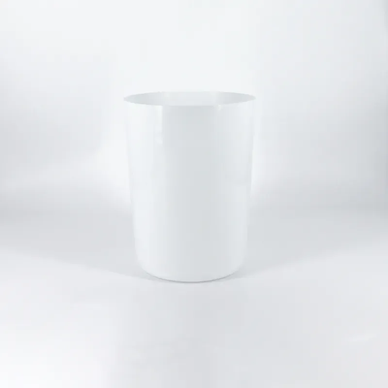 PAPELERA RESINA BLANCA ZEST 