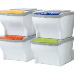 Set 4 Canecas de Basura Poker 20 Litros 