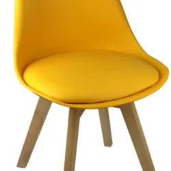 SILLA COMEDOR AMARILLA 