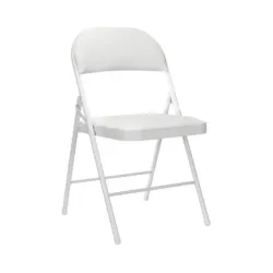 Silla Plegable Acolchada Blanca 7house