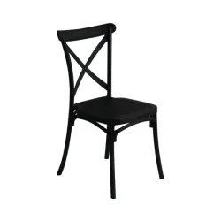SILLA RESINA CAROLINE NEGRA 