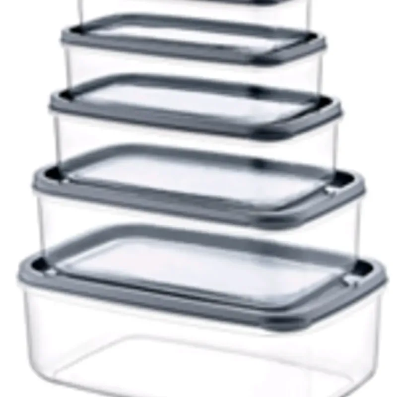 TÁPER RECTANGULAR GRIS SET DE 5 