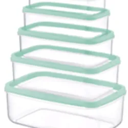 TÁPER RECTANGULAR VERDE SET DE 5