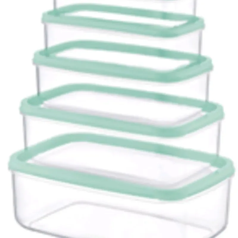 TÁPER RECTANGULAR VERDE SET DE 5