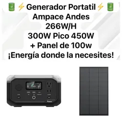 ESTACIÓN DE ENERGÍA AMPACE ANDES 300 PRO + PANEL